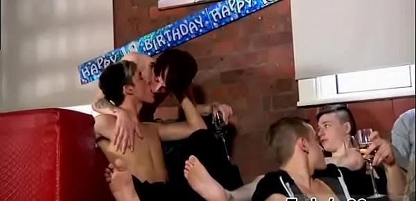  Barely legal college guy gay porn first time The Party Comes To A